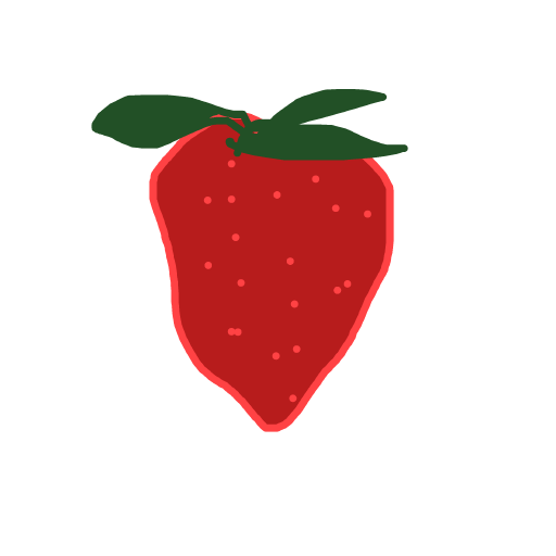 Strawberry drawing by selecta