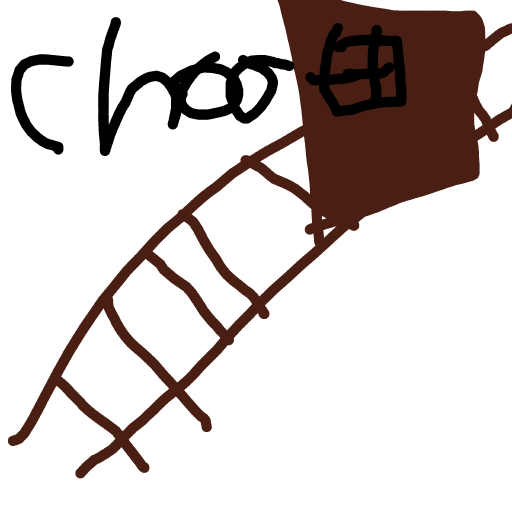 Train drawing by Betsy