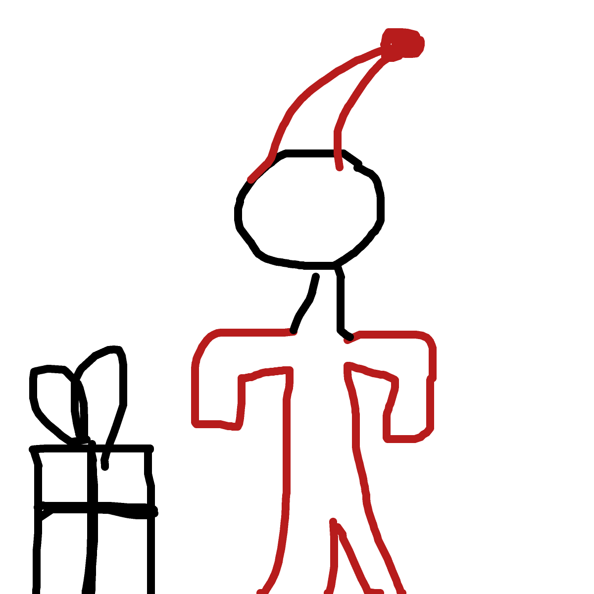 Santa drawing by bia