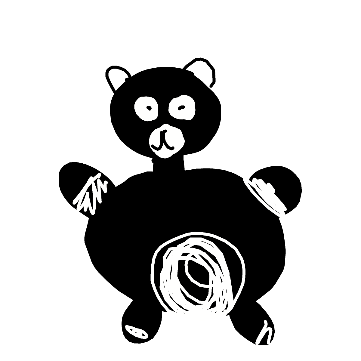 Panda drawing by harryw