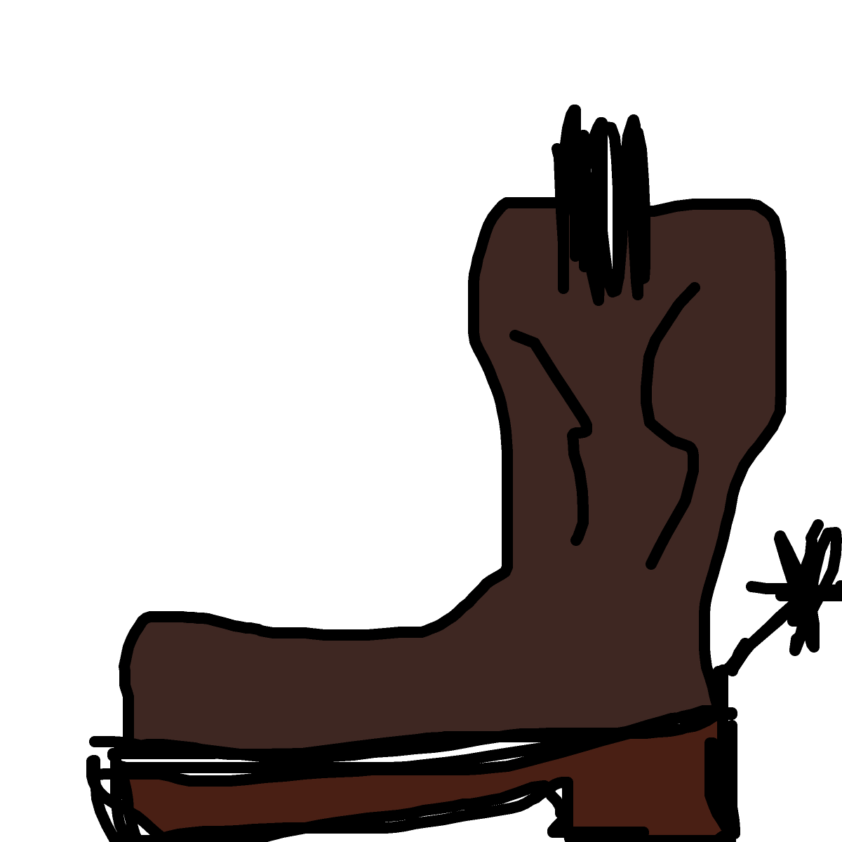 Cowboy Boots drawing by cyan-star-wave