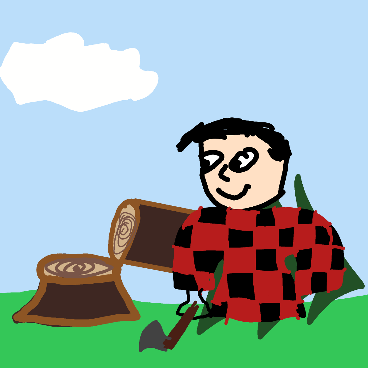 Lumberjack drawing by ismael