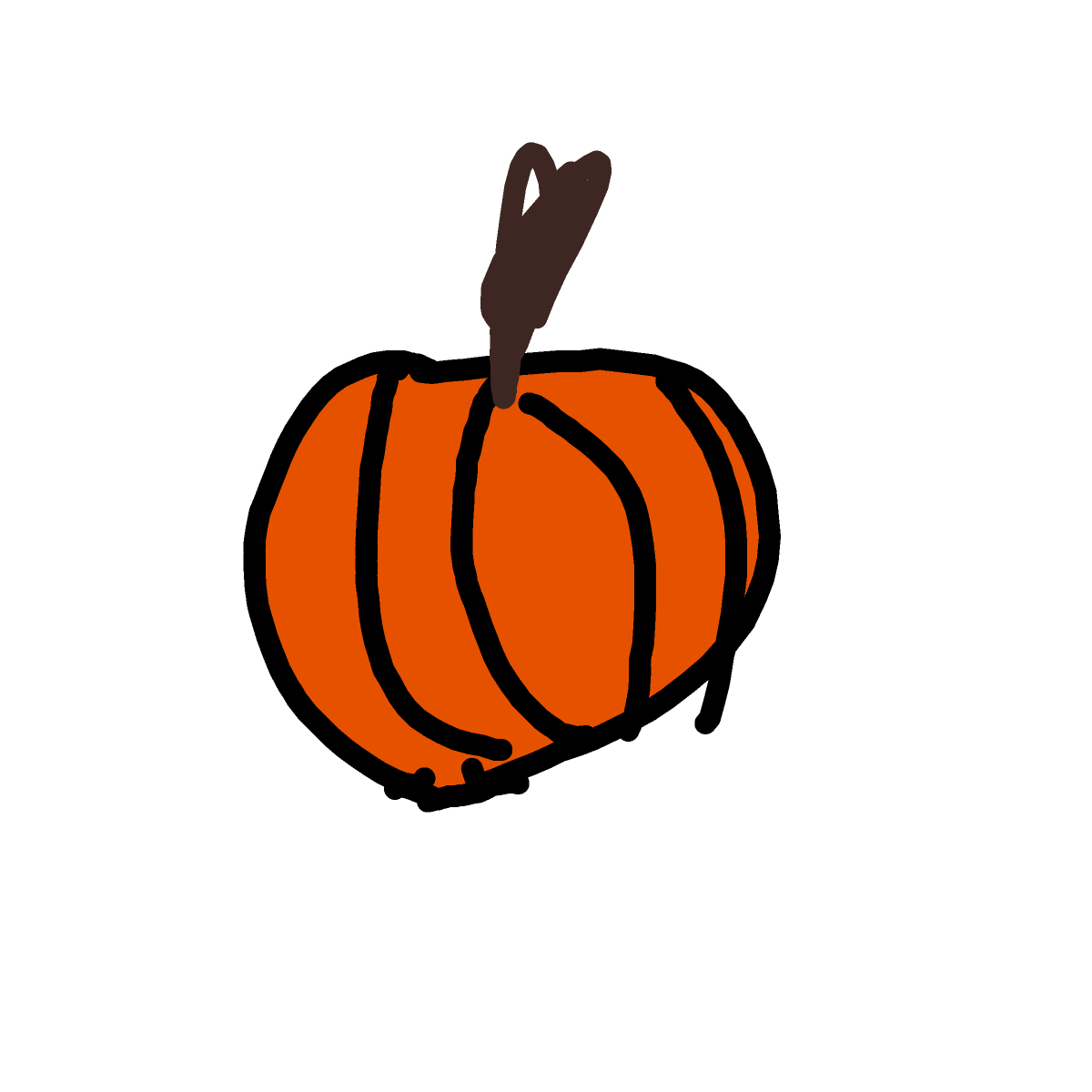 Pumpkin drawing by BbJamminT