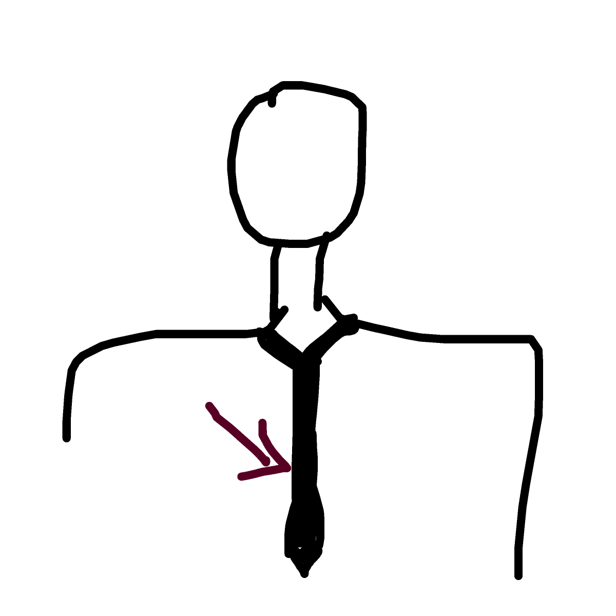 Tie drawing by loddie