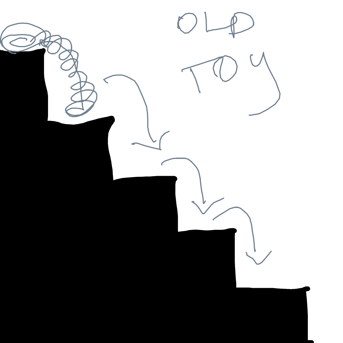 Slinky drawing by lead-free-boss