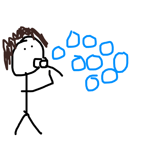 Bubbles drawing by carla