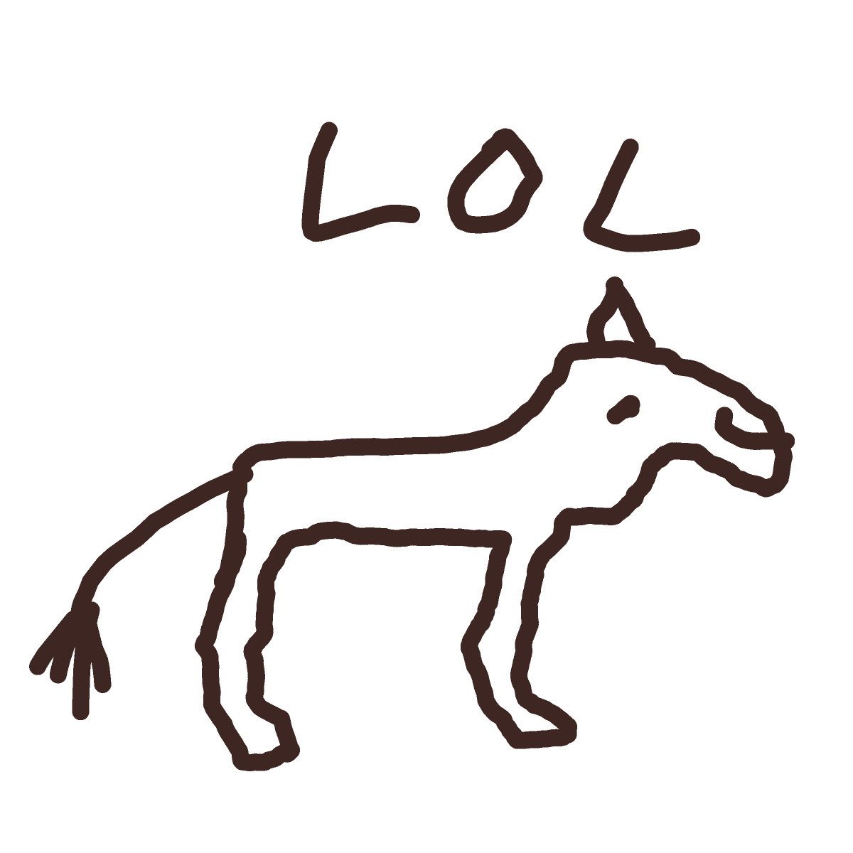 Horse drawing by Nuss