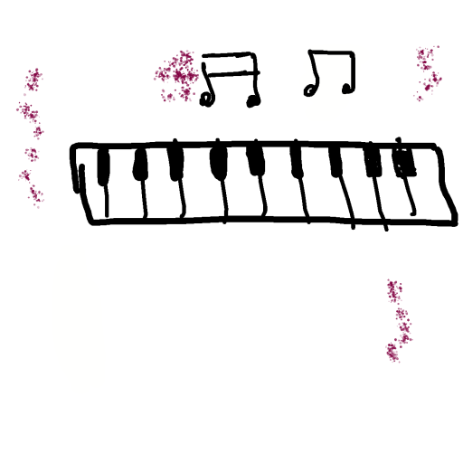Piano drawing by iron-pearl-link