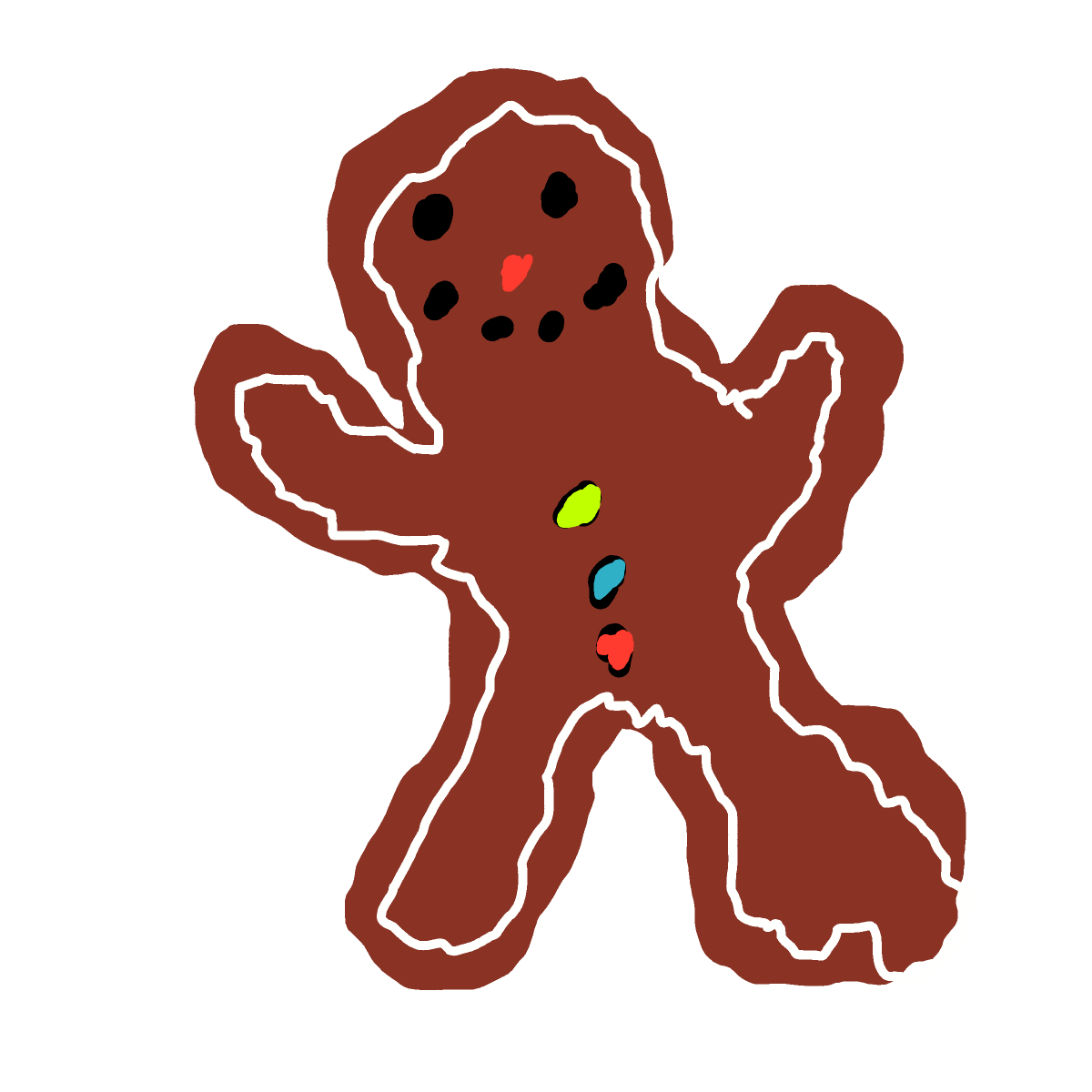 Gingerbread drawing by xxforbiddenfaexx