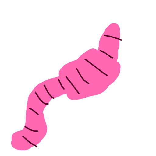Worm drawing by Bri3