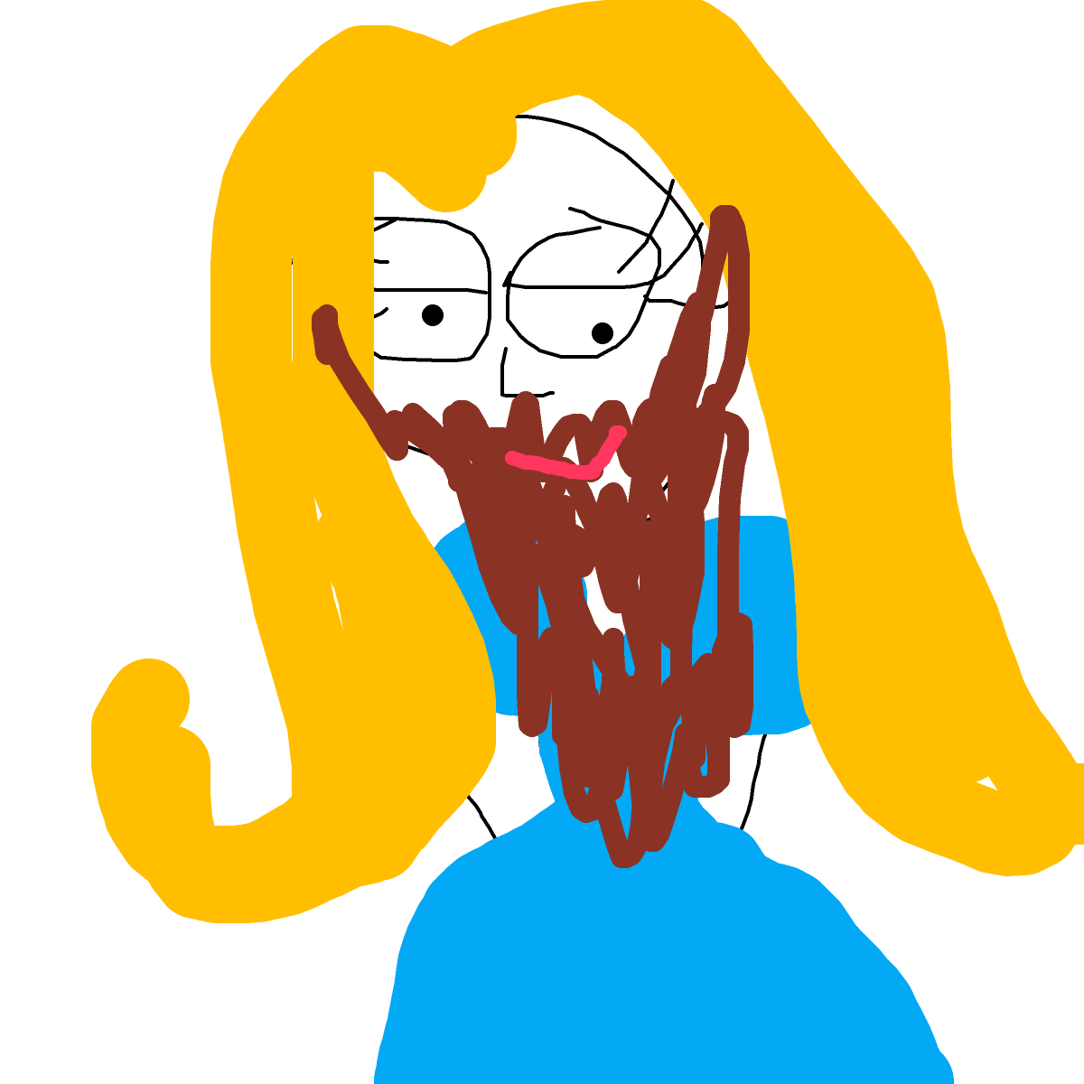 Bearded Lady drawing by solar-deep-valor