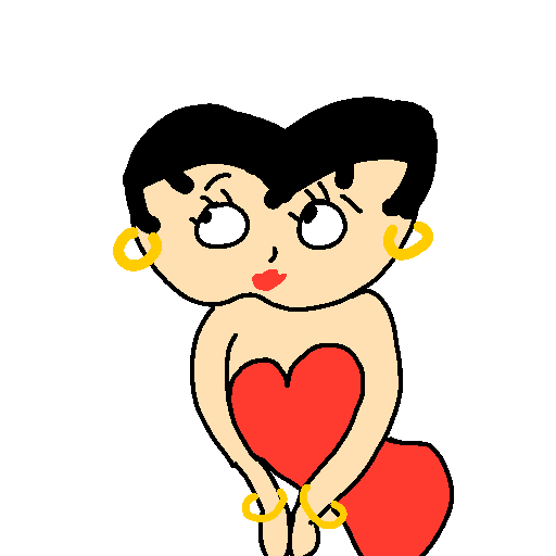 Betty Boop drawing by conn0rr