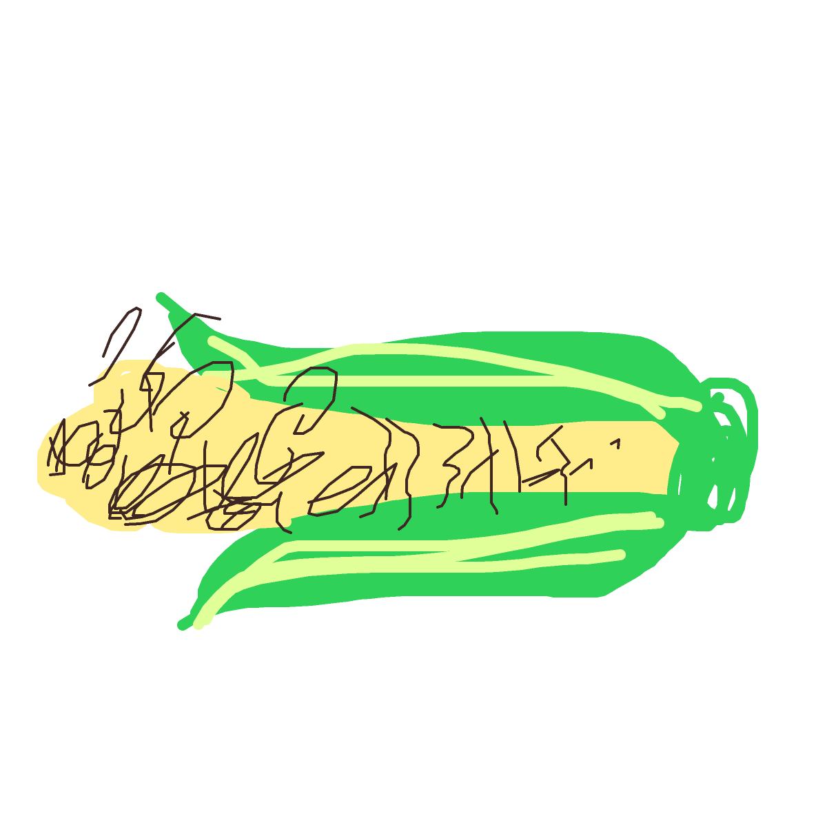 Corn drawing by babitheartist