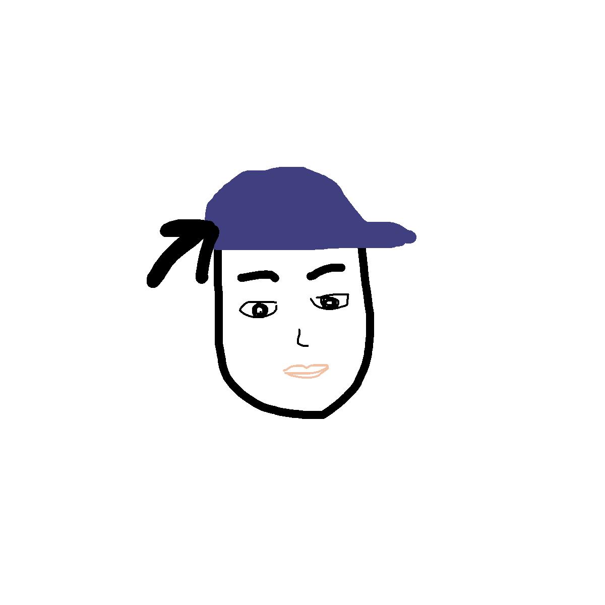 Hat drawing by firm-ivory-star