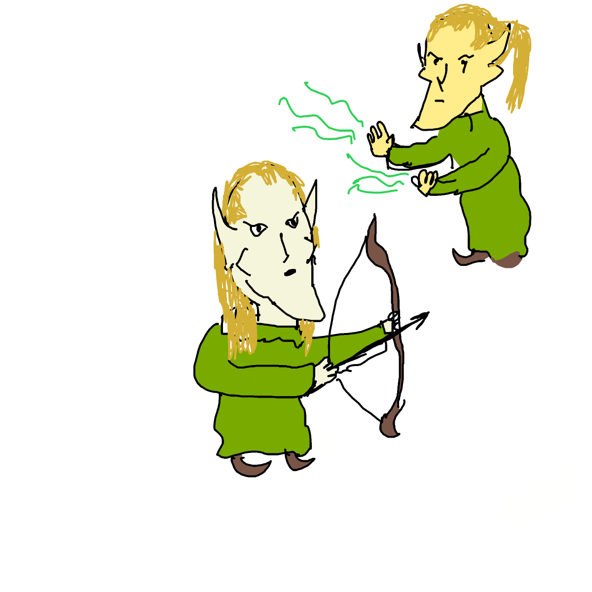 Elf drawing by godor