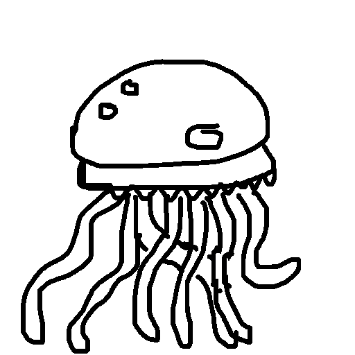 Jellyfish drawing by mikestam195