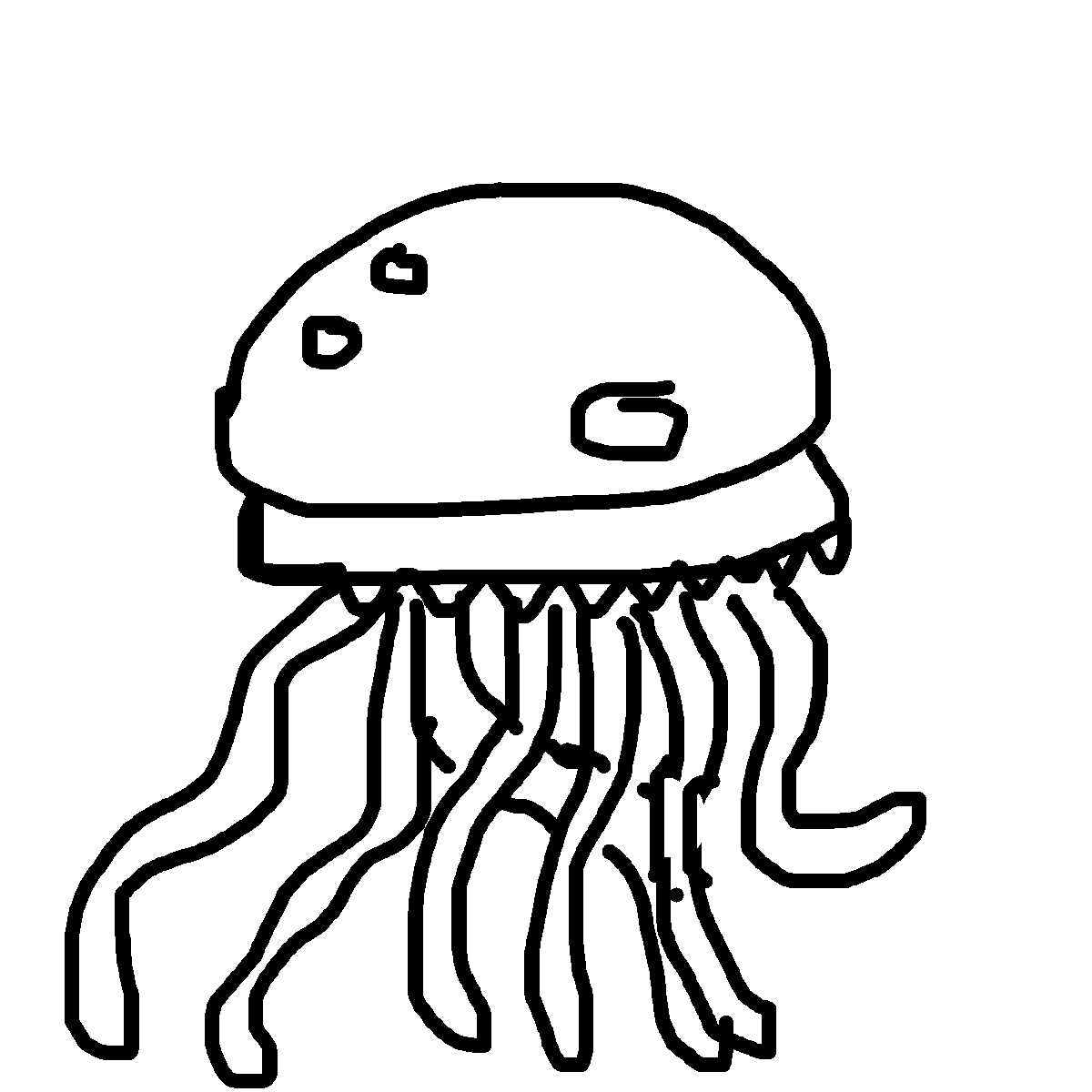 Jellyfish drawing by mikestam195