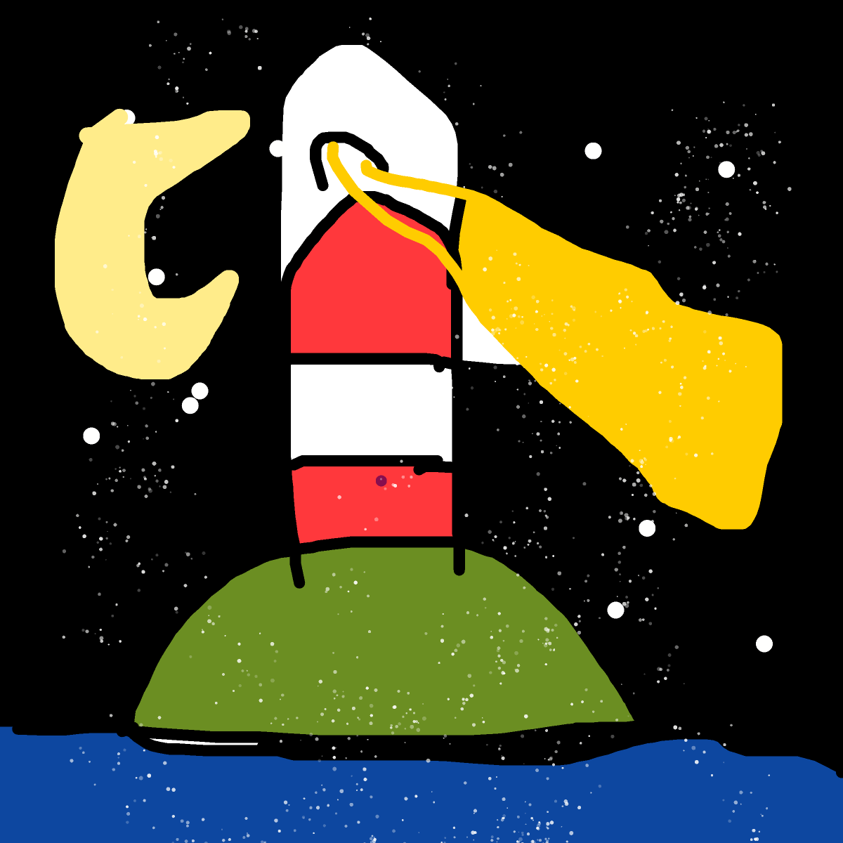 Lighthouse drawing by louie