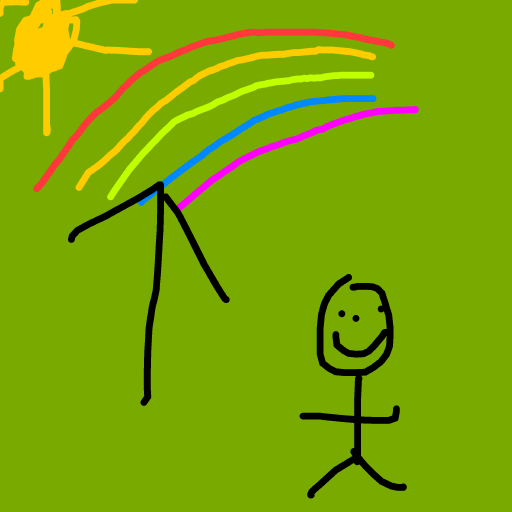 Rainbow drawing by james