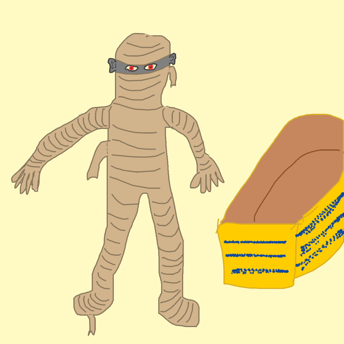 Mummy drawing by nicodarunia