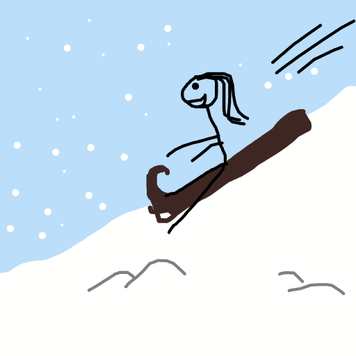 Sled drawing by oxox