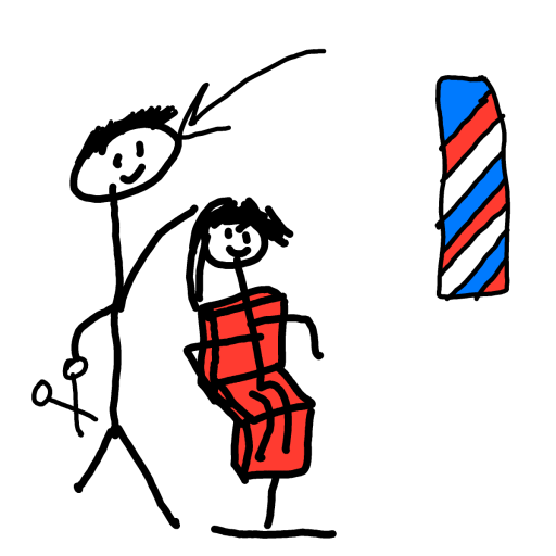 Barber drawing by ismael