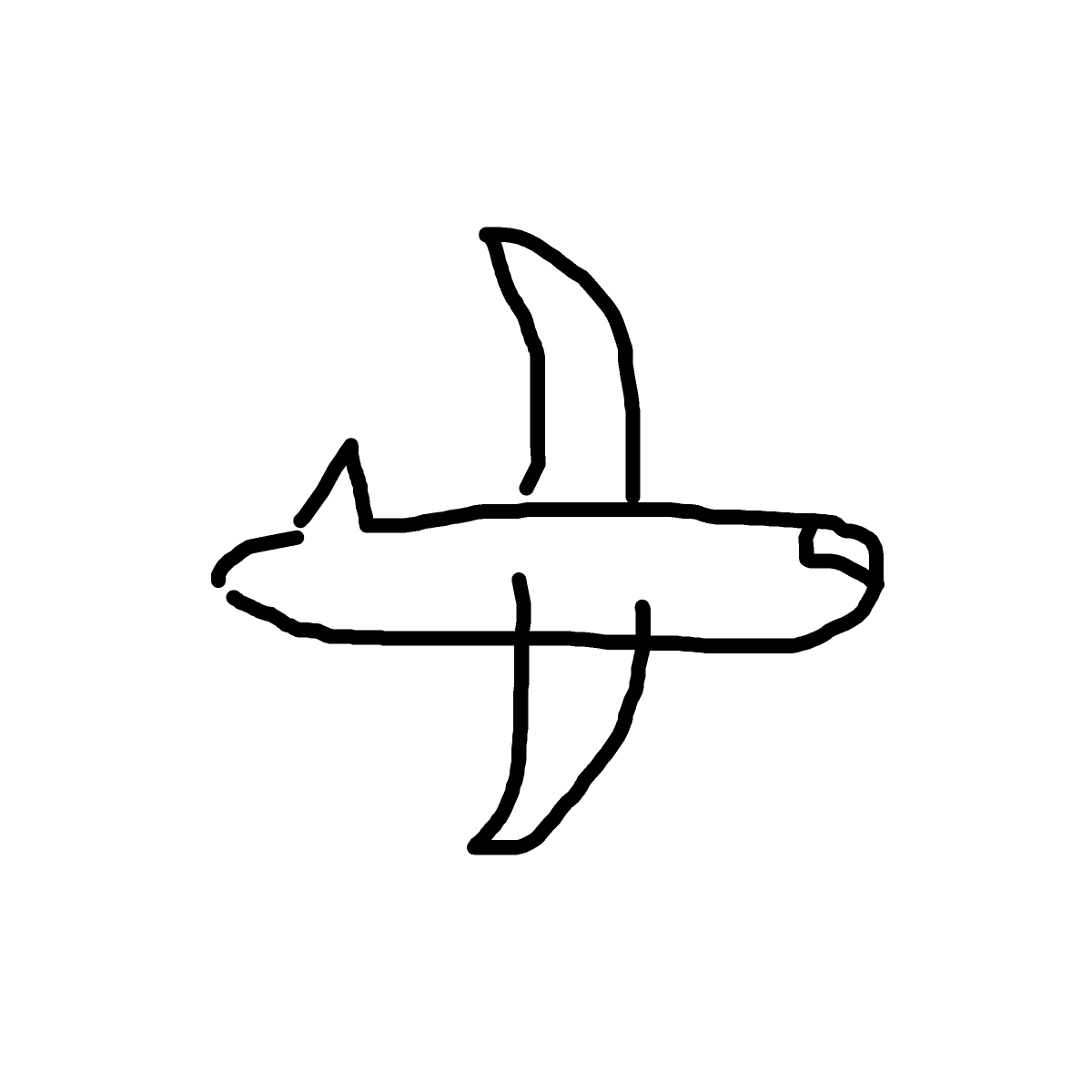 Airplane drawing by swift-true-hero