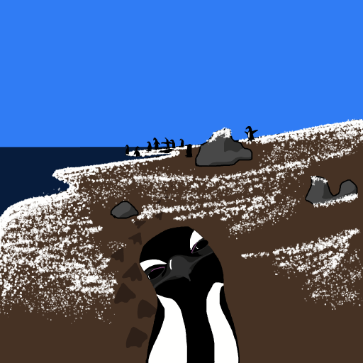 Penguin drawing by firecracker