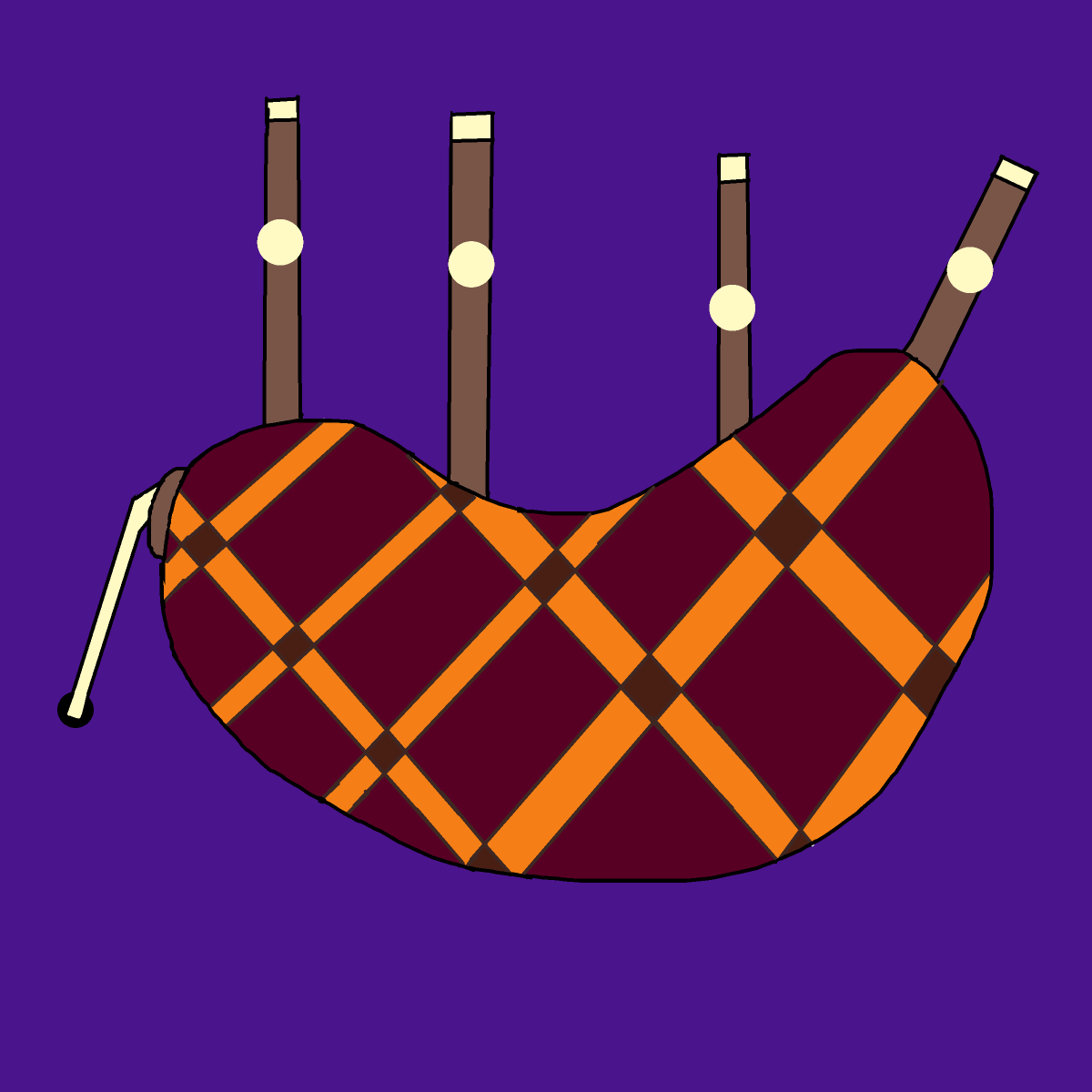 Bagpipes drawing by johnny boy
