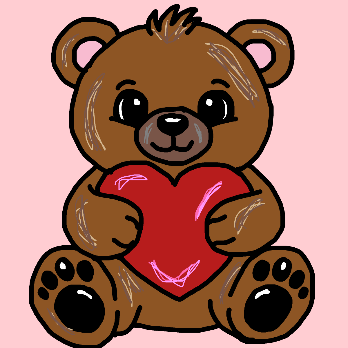 Teddy Bear drawing by monthra