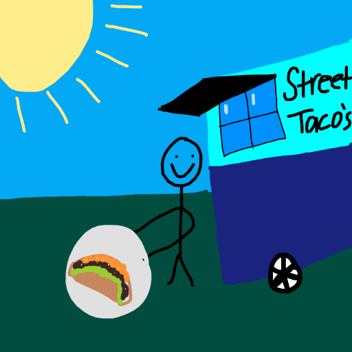Taco drawing by ms lady