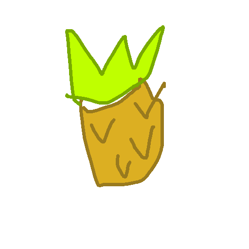 Pineapple drawing by ario