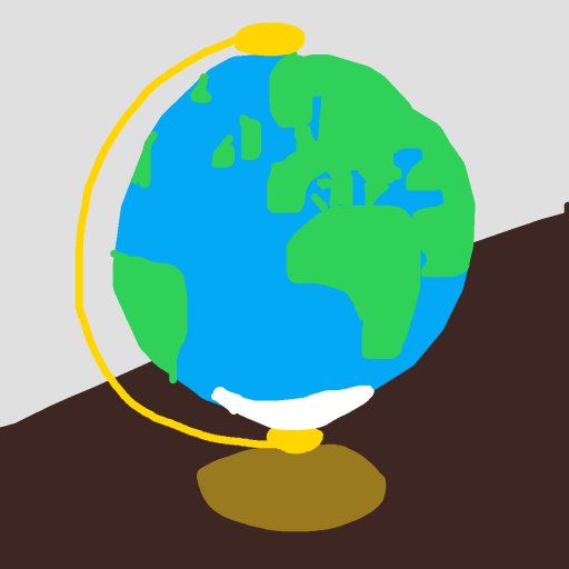 Globe drawing by nicodarunia