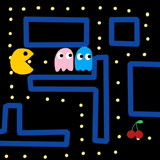 Pac-Man drawing by gamma-coal-wheel