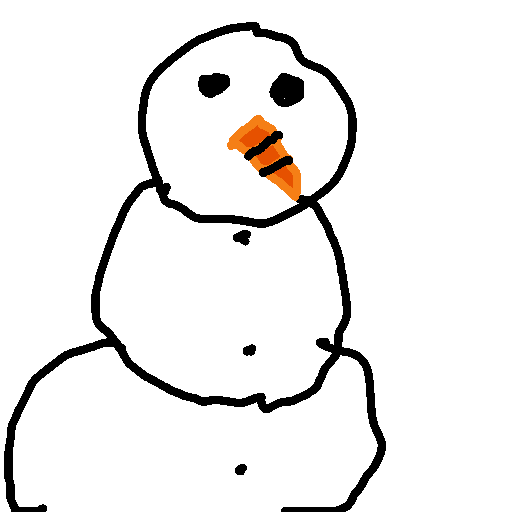 Snowman drawing by epic-last-hammer