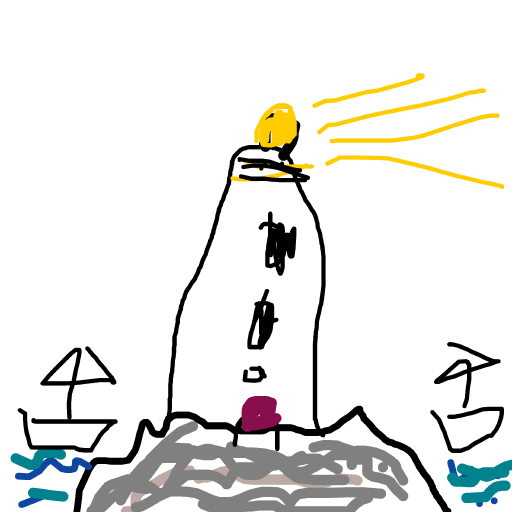 Lighthouse drawing by jivemarlin