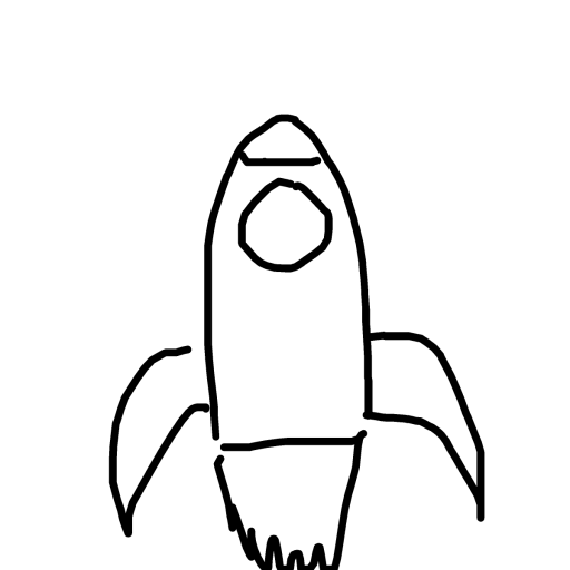 Rocket drawing by juice