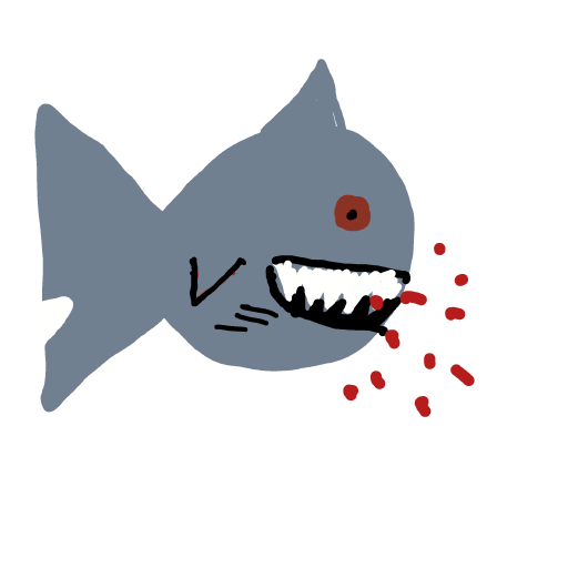 Shark drawing by fresh-paint-king