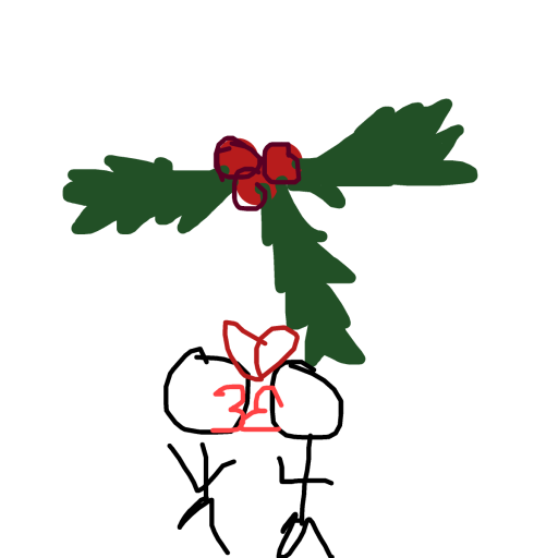 Mistletoe drawing by queen
