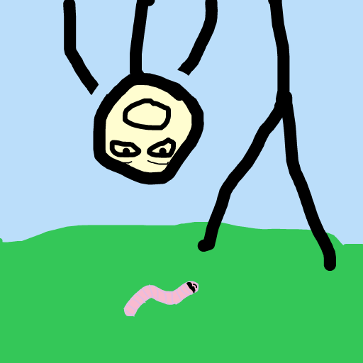 Worm drawing by japsie