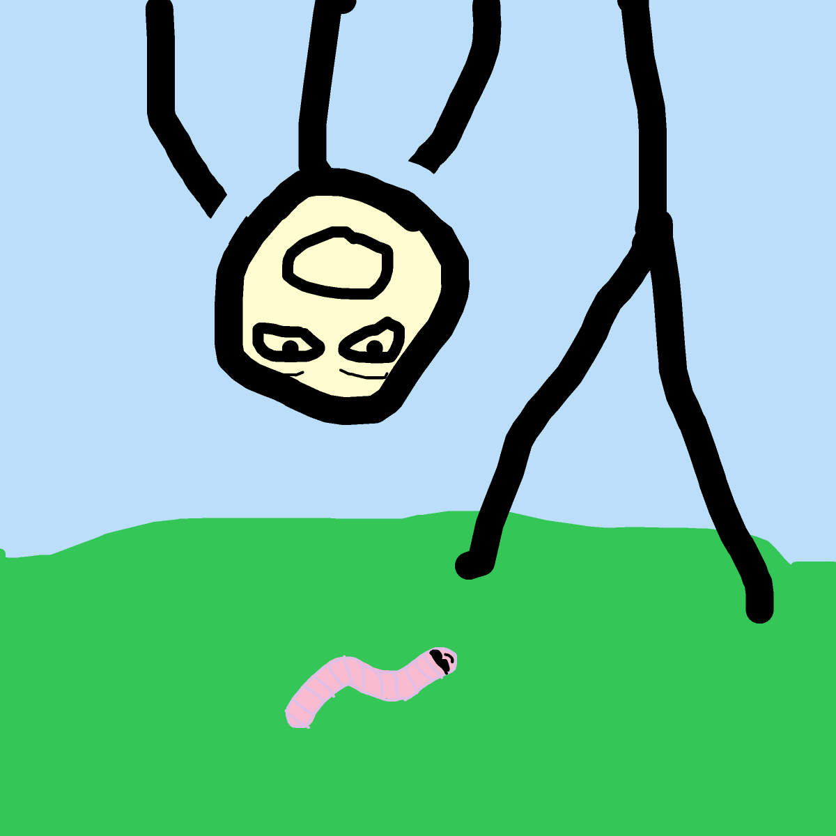 Worm drawing by japsie