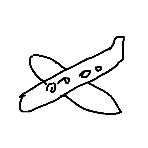 Airplane drawing by fifi