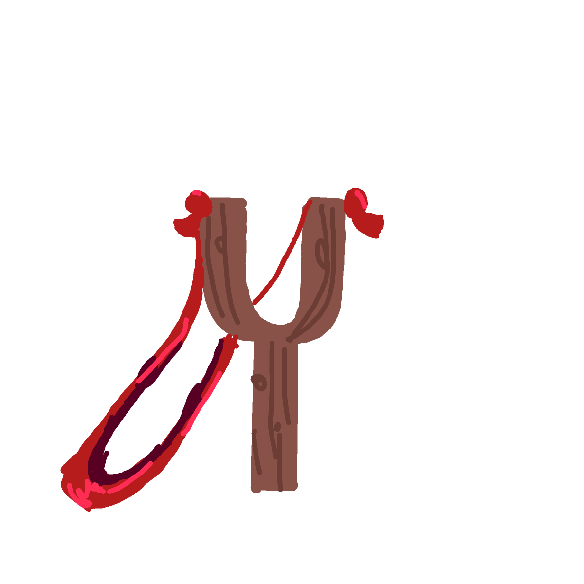Slingshot drawing by gummy squirm