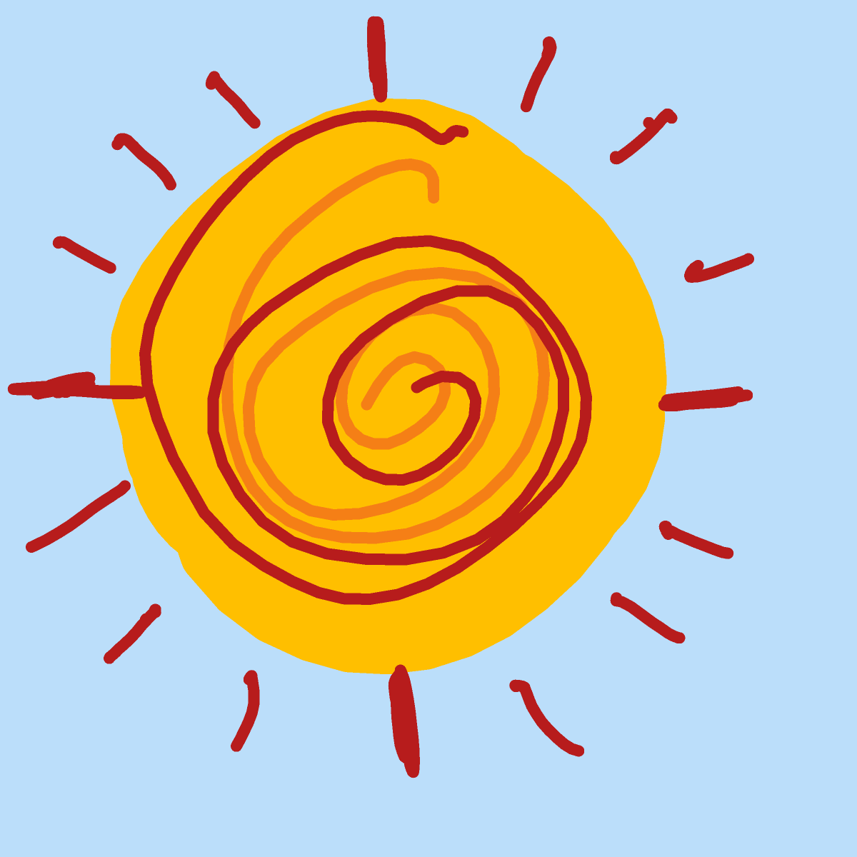Sun drawing by wind-graph-ninja