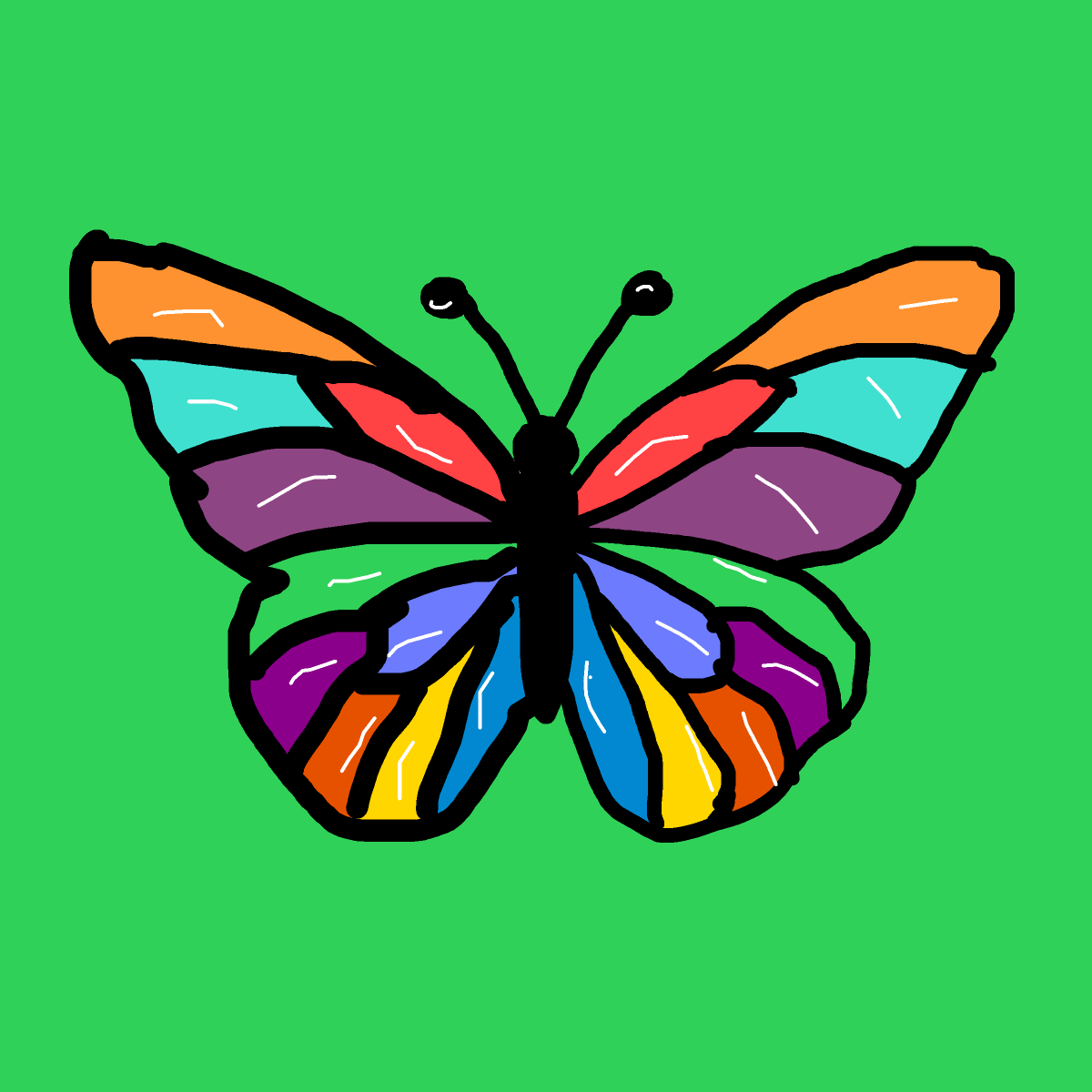 Butterfly drawing by dan