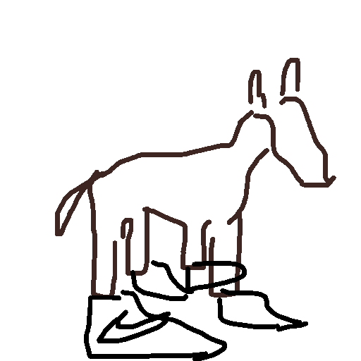 Horseshoe drawing by they-call-me-jim
