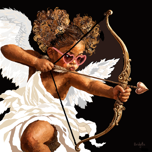 Cupid drawing by Bridgitte