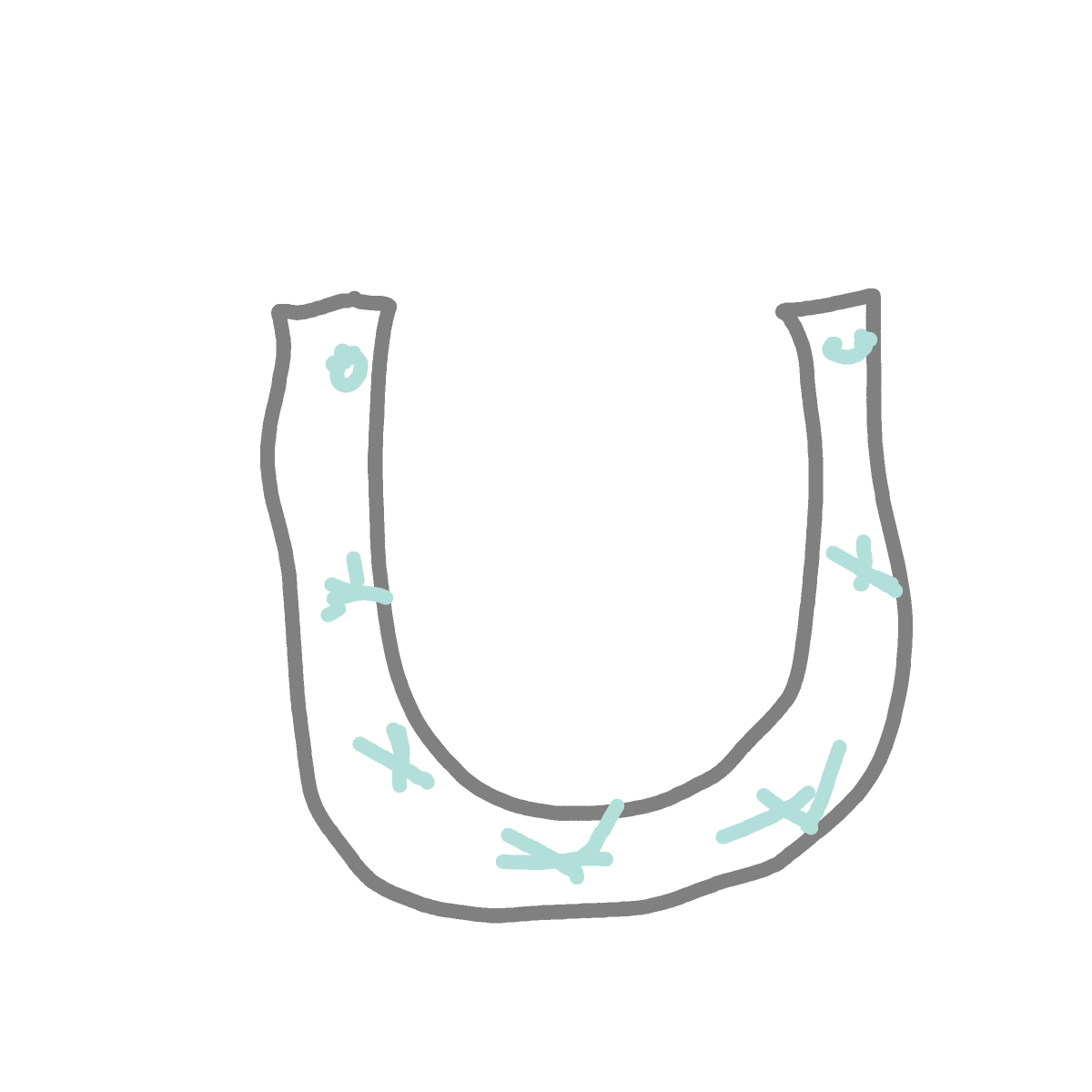 Horseshoe drawing by coal-mild-peace