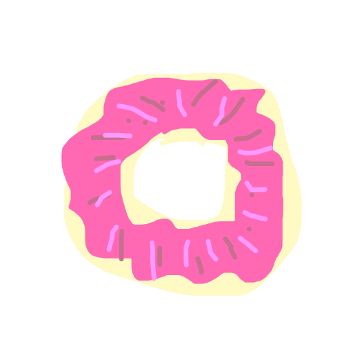 Donut drawing by juju