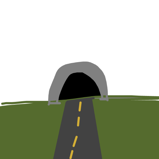 Tunnel drawing by wave-zest-painter